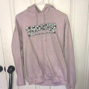 pink rare THRASHER hoodie